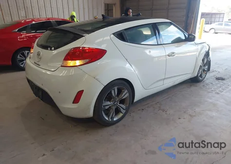 2014 Hyundai Veloster Base W/Red z USA, uszkodzony, nr VIN KMHTC6AD8EU191509